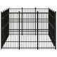 Outdoor Dog Kennel Steel 148.8 ft²