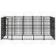 Outdoor Dog Kennel Steel 148.8 ft²