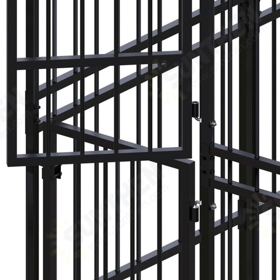 Outdoor Dog Kennel Steel 208.3 ft² Outdoor Dog Kennel Steel 208.3 ft²