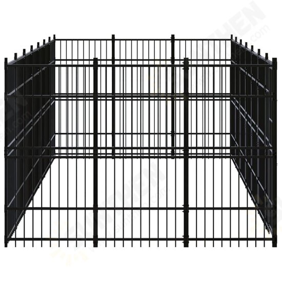 Outdoor Dog Kennel Steel 208.3 ft²