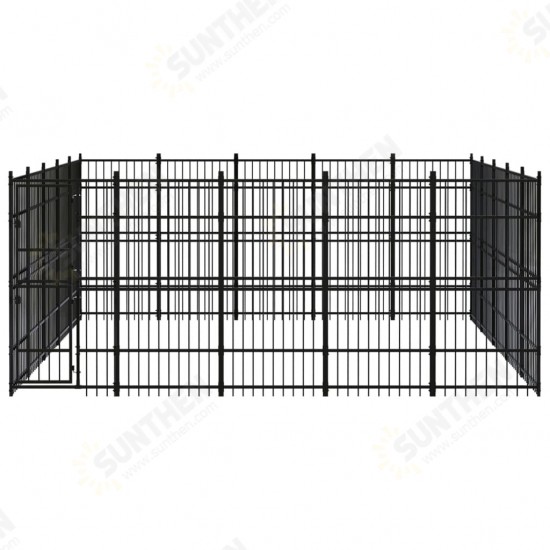 Outdoor Dog Kennel Steel 248 ft²