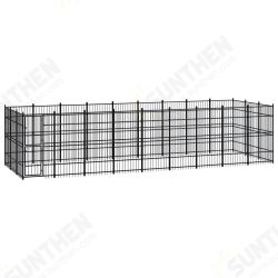 Outdoor Dog Kennel Steel 267.8 ft² Outdoor Dog Kennel Steel 267.8 ft²