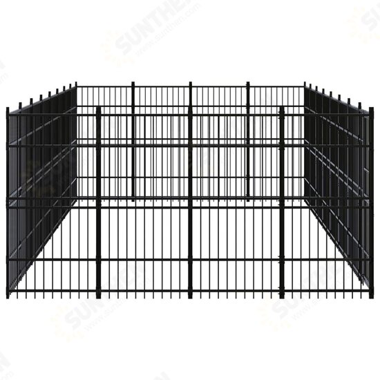 Outdoor Dog Kennel Steel 317.4 ft²