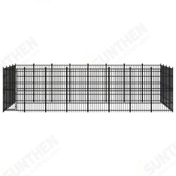 Outdoor Dog Kennel Steel 317.4 ft² Outdoor Dog Kennel Steel 317.4 ft²