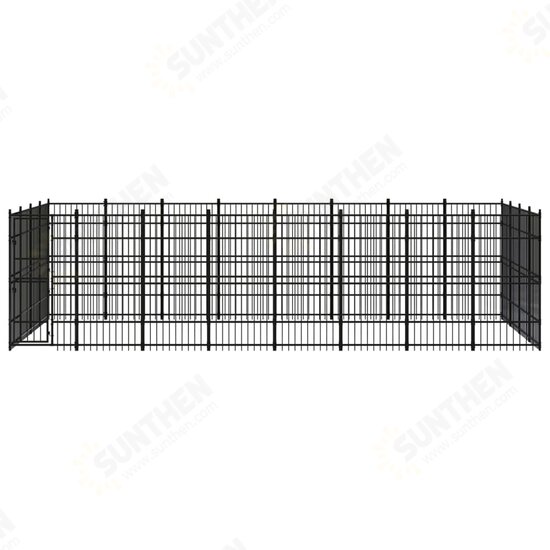 Outdoor Dog Kennel Steel 317.4 ft²