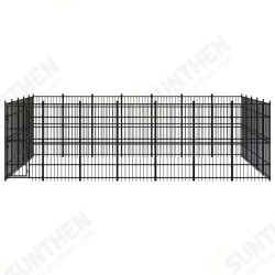 Outdoor Dog Kennel Steel 347.2 ft² Outdoor Dog Kennel Steel 347.2 ft²