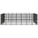 Outdoor Dog Kennel Steel 347.2 ft²