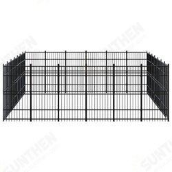 Outdoor Dog Kennel Steel 416.7 ft² Outdoor Dog Kennel Steel 416.7 ft²
