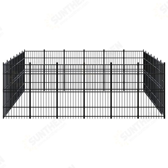 Outdoor Dog Kennel Steel 416.7 ft²