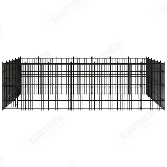 Outdoor Dog Kennel Steel 416.7 ft²