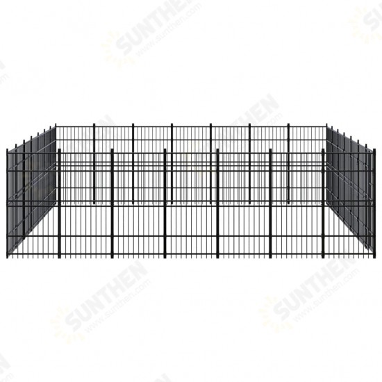 Outdoor Dog Kennel Steel 486.1 ft²