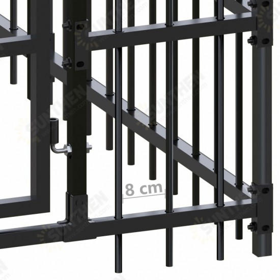 Outdoor Dog Kennel Steel 486.1 ft² Outdoor Dog Kennel Steel 486.1 ft²
