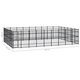 Outdoor Dog Kennel Steel 535.7 ft²