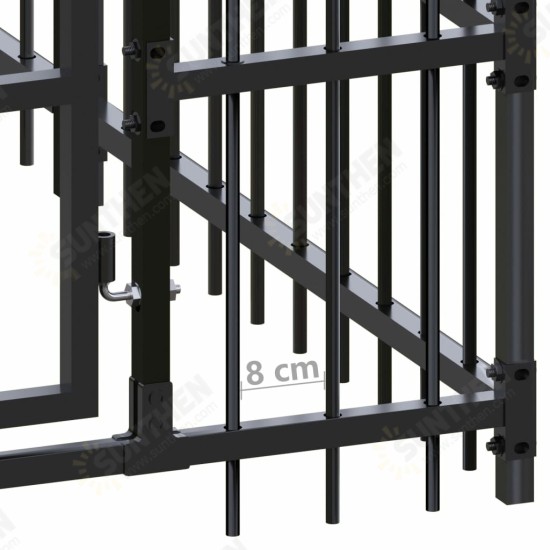Outdoor Dog Kennel Steel 634.9 ft² Outdoor Dog Kennel Steel 634.9 ft²