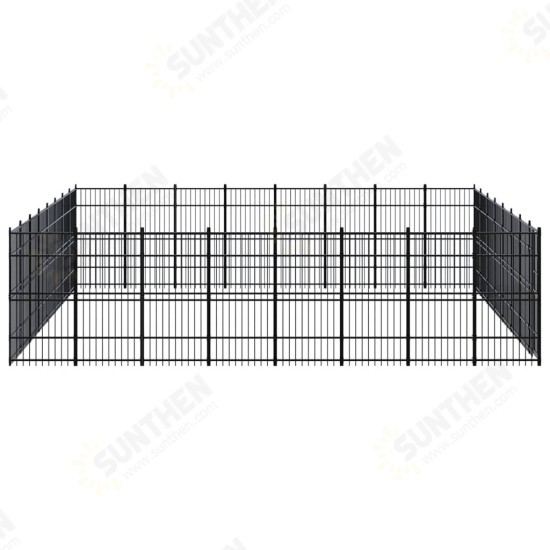 Outdoor Dog Kennel Steel 634.9 ft² Outdoor Dog Kennel Steel 634.9 ft²