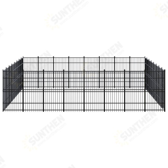 Outdoor Dog Kennel Steel 634.9 ft²