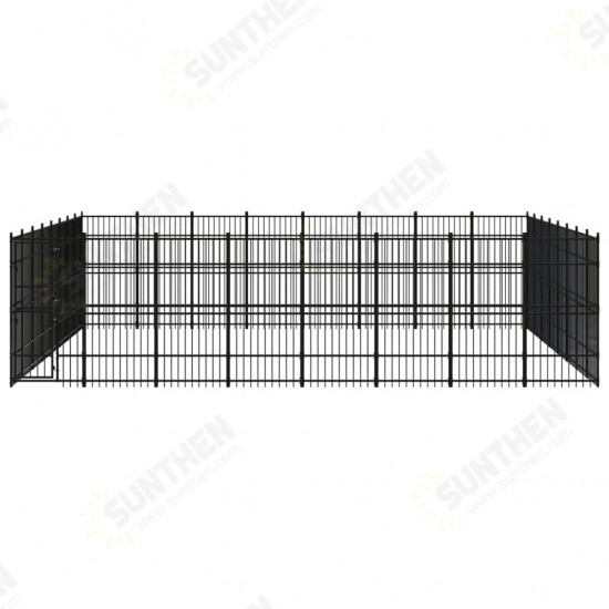 Outdoor Dog Kennel Steel 634.9 ft²