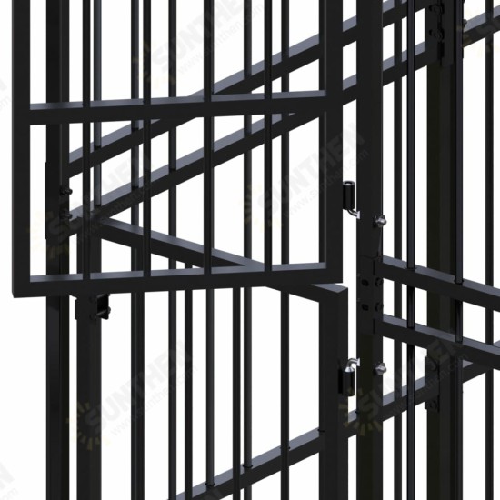 Outdoor Dog Kennel Steel 634.9 ft² Outdoor Dog Kennel Steel 634.9 ft²