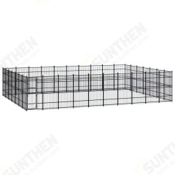 Outdoor Dog Kennel Steel 694.4 ft² Outdoor Dog Kennel Steel 694.4 ft²