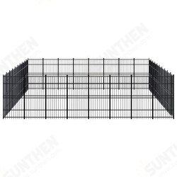 Outdoor Dog Kennel Steel 793.6 ft² Outdoor Dog Kennel Steel 793.6 ft²