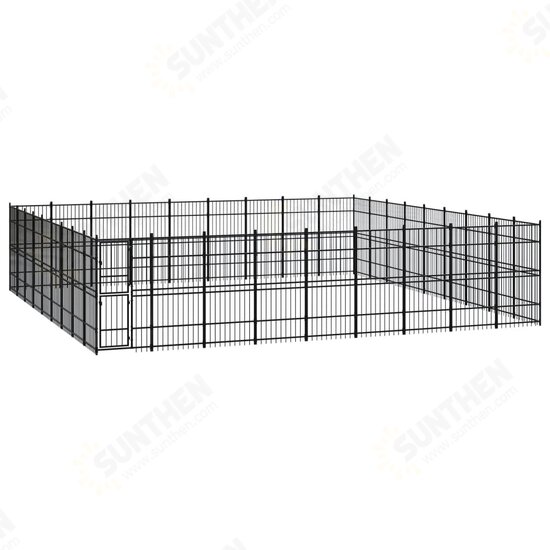 Outdoor Dog Kennel Steel 803.5 ft² Outdoor Dog Kennel Steel 803.5 ft²
