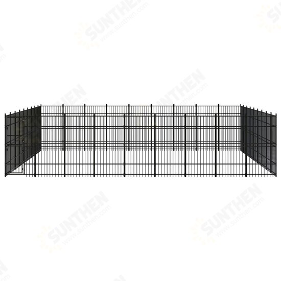 Outdoor Dog Kennel Steel 803.5 ft² Outdoor Dog Kennel Steel 803.5 ft²