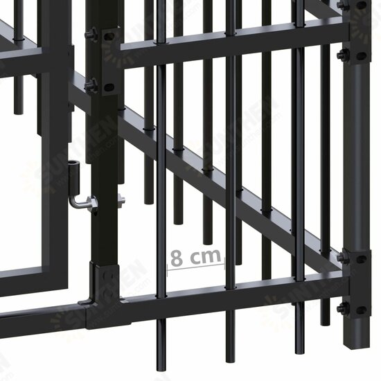 Outdoor Dog Kennel Steel 803.5 ft² Outdoor Dog Kennel Steel 803.5 ft²