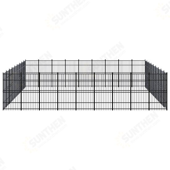 Outdoor Dog Kennel Steel 803.5 ft² Outdoor Dog Kennel Steel 803.5 ft²