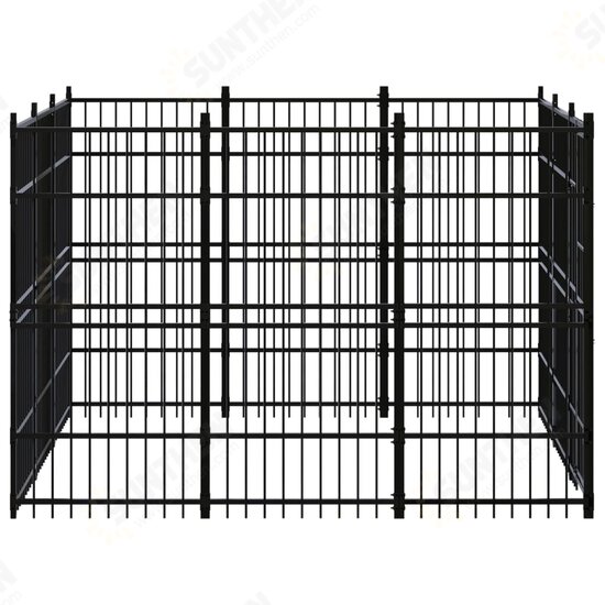 Outdoor Dog Kennel Steel 89.2 ft²