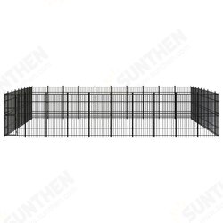 Outdoor Dog Kennel Steel 892.8 ft² Outdoor Dog Kennel Steel 892.8 ft²