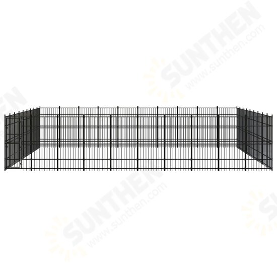 Outdoor Dog Kennel Steel 892.8 ft²