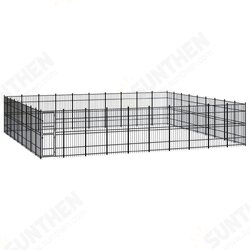 Outdoor Dog Kennel Steel 892.8 ft² Outdoor Dog Kennel Steel 892.8 ft²