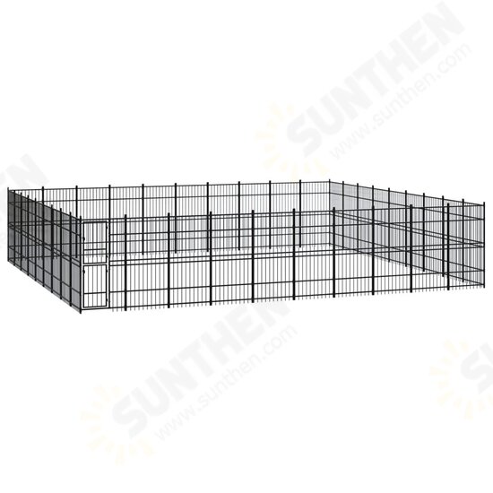 Outdoor Dog Kennel Steel 892.8 ft²