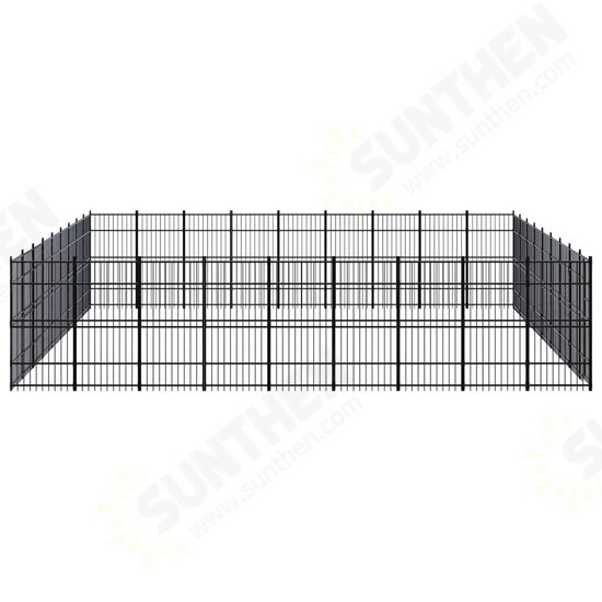 Outdoor Dog Kennel Steel 892.8 ft²