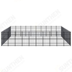 Outdoor Dog Kennel Steel 992 ft² Outdoor Dog Kennel Steel 992 ft²