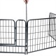 Dog Pen 16 Panels 24-Inch High RV Dog Playpen Outdoor/Indoor, Dog Fence Exercise Pet Pen for Dogs with Metal Protect Design Poles, Foldable Pet Barrier with Door