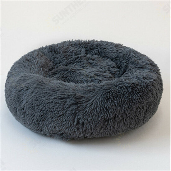 Pet Bed Comfortable Donut Cuddler Round Dog Kennel Ultra Soft Washable Dog and Cat Cushion Bed Winter Warm Sofa