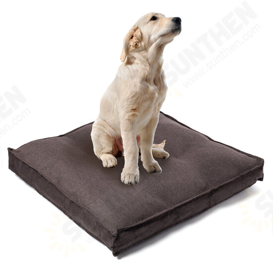 Pet Calming Bed Soft Warm Cat Dog House Small Large Washable Mat Detachable Puppy Supplies 120x120x12cm