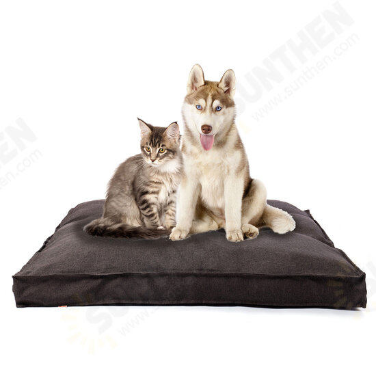 Pet Calming Bed Soft Warm Cat Dog House Small Large Washable Mat Detachable Puppy Supplies 120x120x12cm