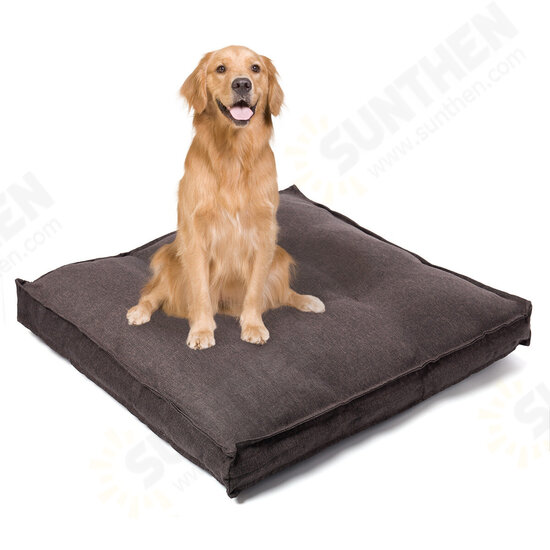 Pet Calming Bed Soft Warm Cat Dog House Small Large Washable Mat Detachable Puppy Supplies 120x120x12cm