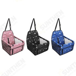 Pet Car Seat Travel Carrier Cage, Oxford Breathable Folding Soft Washable Travel Bags for Dogs Cats or Other Small Pet Pet Car Seat Travel Carrier Cage, Oxford Breathable Folding Soft Washable Travel Bags for Dogs Cats or Other Small Pet