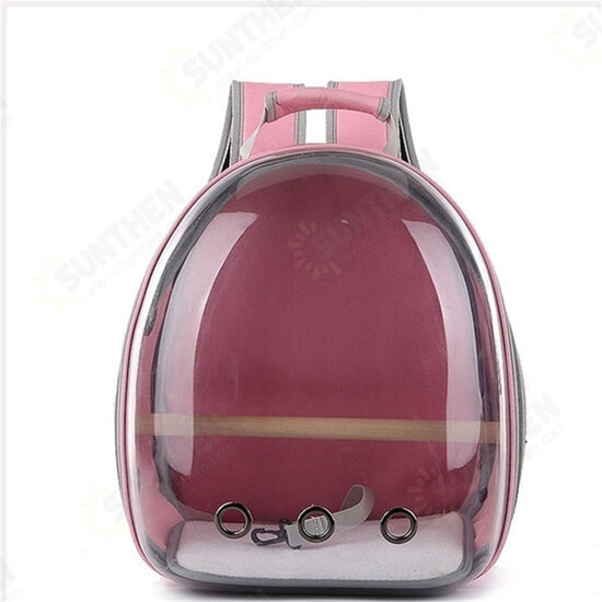 Pet Cat Parrot Bird Carrier Travel Breathable Transparent Space Capsule Backpack