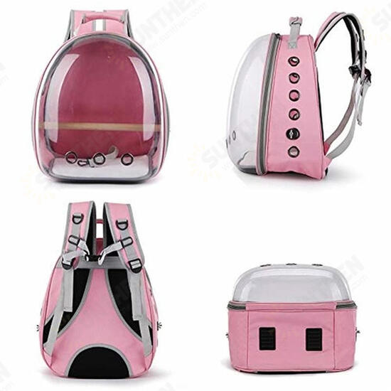 Pet Cat Parrot Bird Carrier Travel Breathable Transparent Space Capsule Backpack