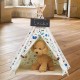 Pet Dog House Washable Tent Puppy Cat Indoor Outdoor Home Play Teepee Pet Bed