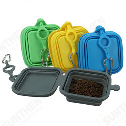 Pet Folding Bowl Dog Supplies Cat Puppy Foldable Carry Travel Feeder Drinking