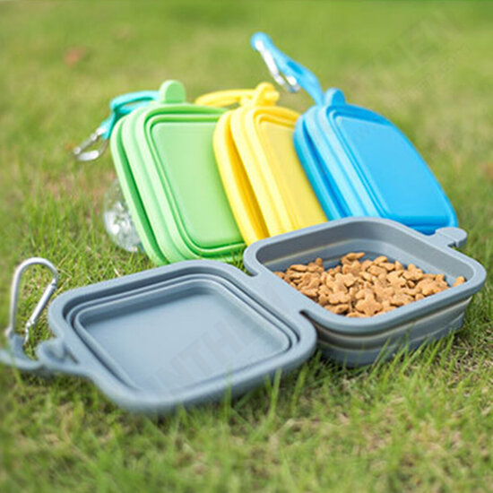 Pet Folding Bowl Dog Supplies Cat Puppy Foldable Carry Travel Feeder Drinking