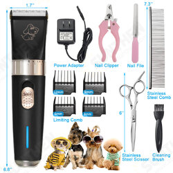 Pet Grooming Clippers,2 level speed adjustable Rechargeable Cordless Dog Grooming Clippers Kit Low Noise Electric Hair Trimming Clippers Set Small Medium Large Dogs Cats Animals Pet Grooming Clippers,2 level speed adjustable Rechargeable Cordless Dog Grooming Clippers Kit Low Noise Electric Hair Trimming Clippers Set Small Medium Large Dogs Cats Animals