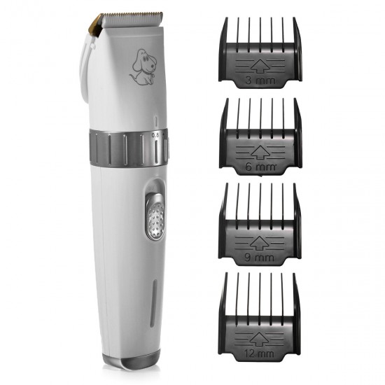 Pet Grooming Clippers,2 level speed adjustable Rechargeable Cordless Dog Grooming Clippers Kit Low Noise Electric Hair Trimming Clippers Set Small Medium Large Dogs Cats Animals