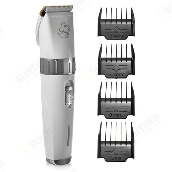 Pet Grooming Clippers,2 level speed adjustable Rechargeable Cordless Dog Grooming Clippers Kit Low Noise Electric Hair Trimming Clippers Set Small Medium Large Dogs Cats Animals