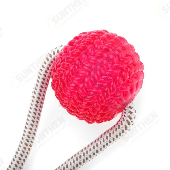 Pet Molar Bite Toy, Suction Cup Rubber Ball Dog Chew Toys Interactive Puppy Molar Training Rope, Tug Rope Ball Self-Playing Cleaning Teeth Multifunction For Pet Dog Puppy